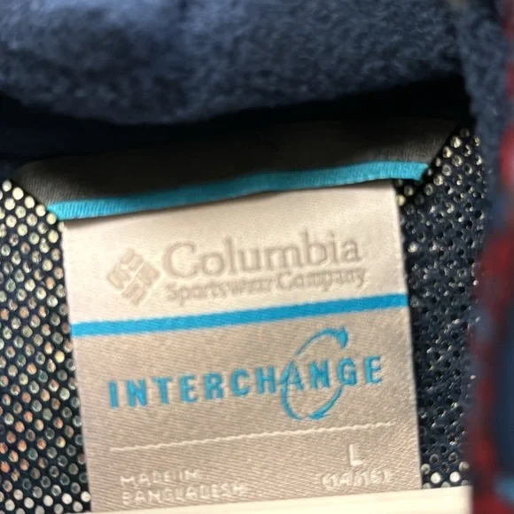 Child’s Columbia coat. Blues and burgundy in color. Jackets & Coats